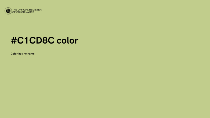 #C1CD8C color image