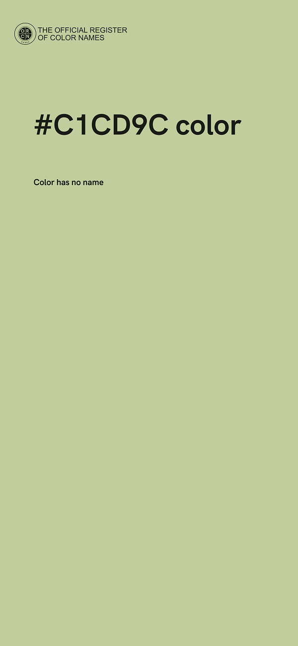 #C1CD9C color image