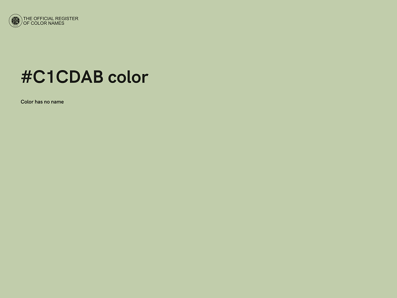 #C1CDAB color image