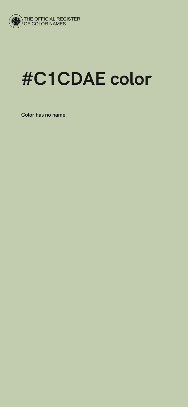 #C1CDAE color image