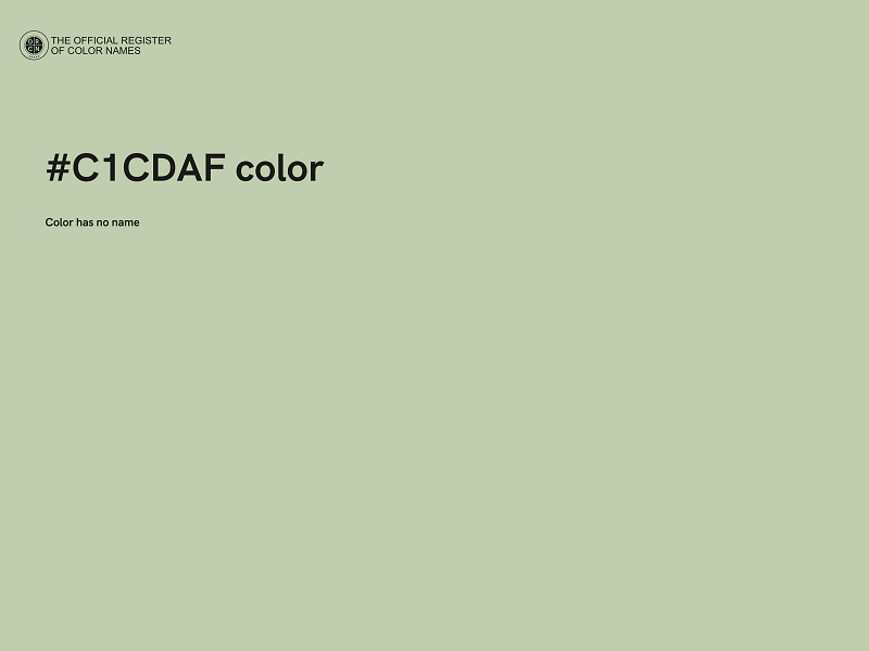 #C1CDAF color image