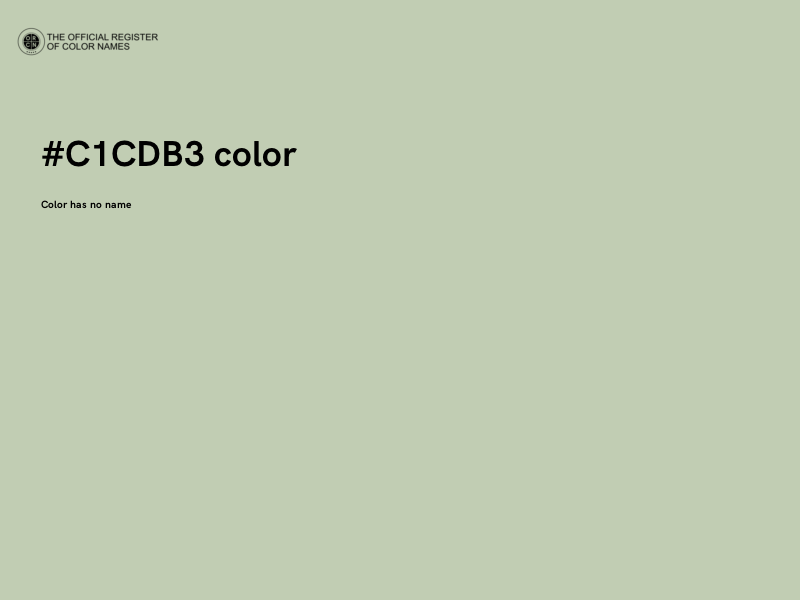 #C1CDB3 color image