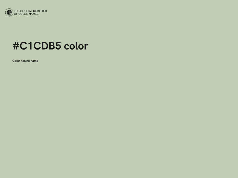 #C1CDB5 color image