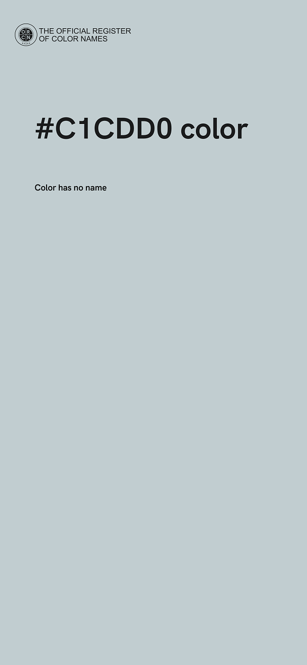 #C1CDD0 color image