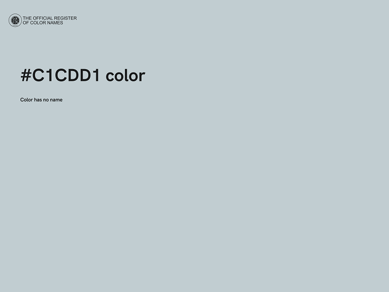 #C1CDD1 color image