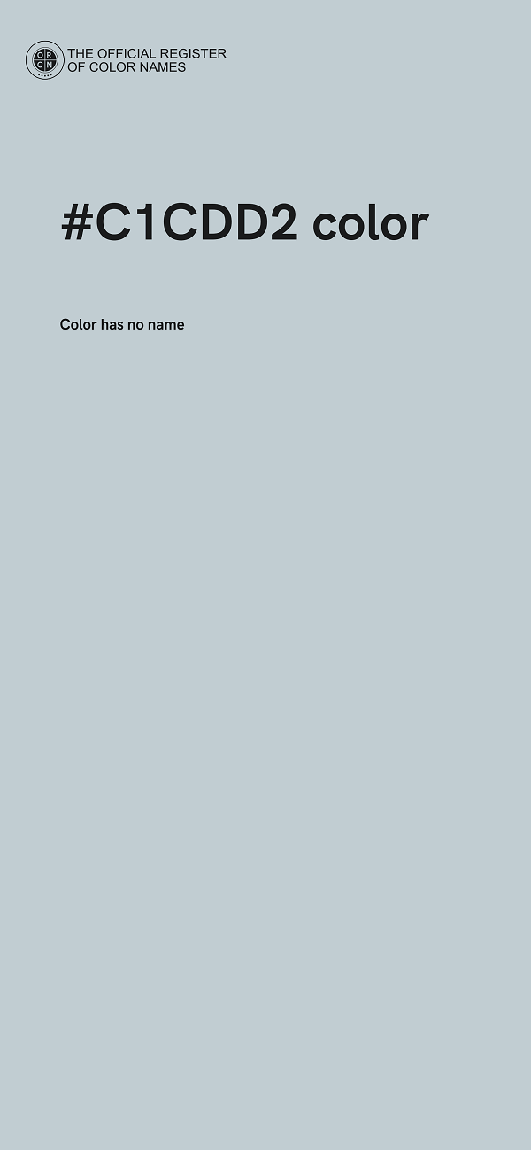 #C1CDD2 color image