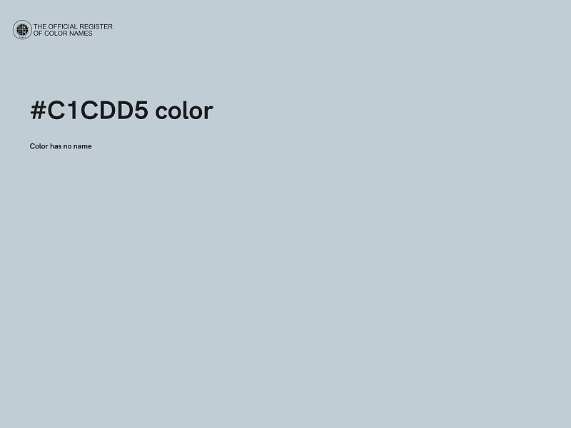 #C1CDD5 color image