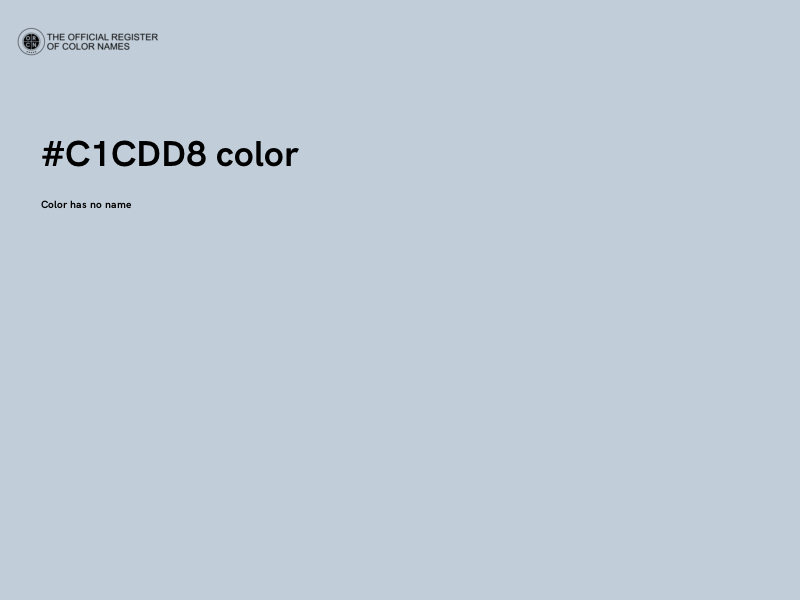#C1CDD8 color image