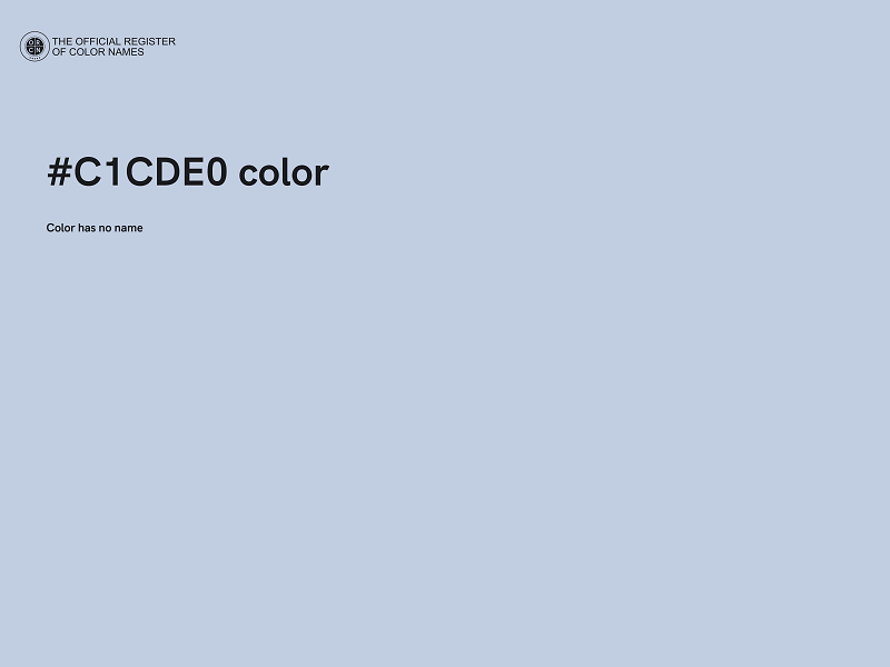 #C1CDE0 color image