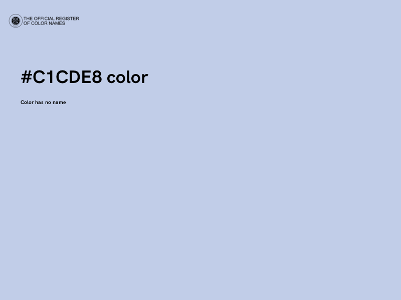 #C1CDE8 color image