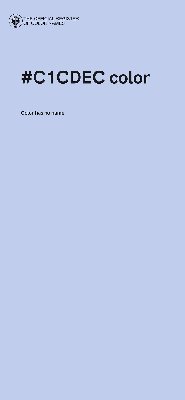 #C1CDEC color image