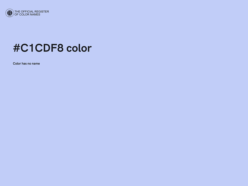 #C1CDF8 color image