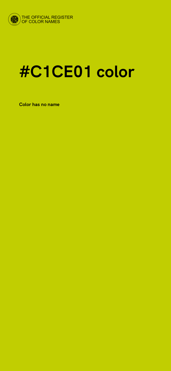#C1CE01 color image
