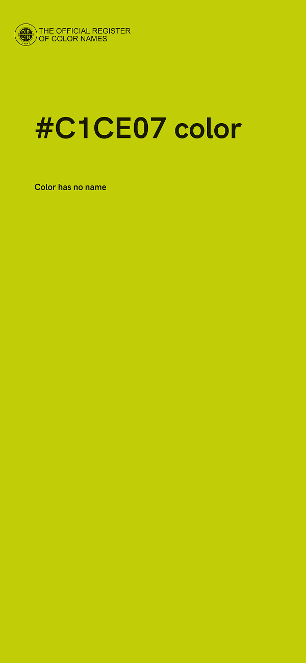 #C1CE07 color image