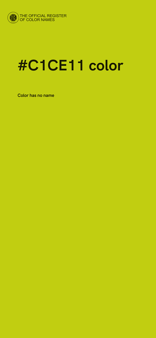 #C1CE11 color image