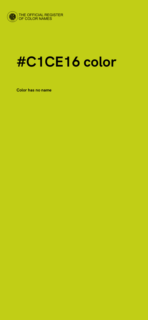 #C1CE16 color image