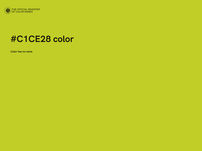 #C1CE28 color image