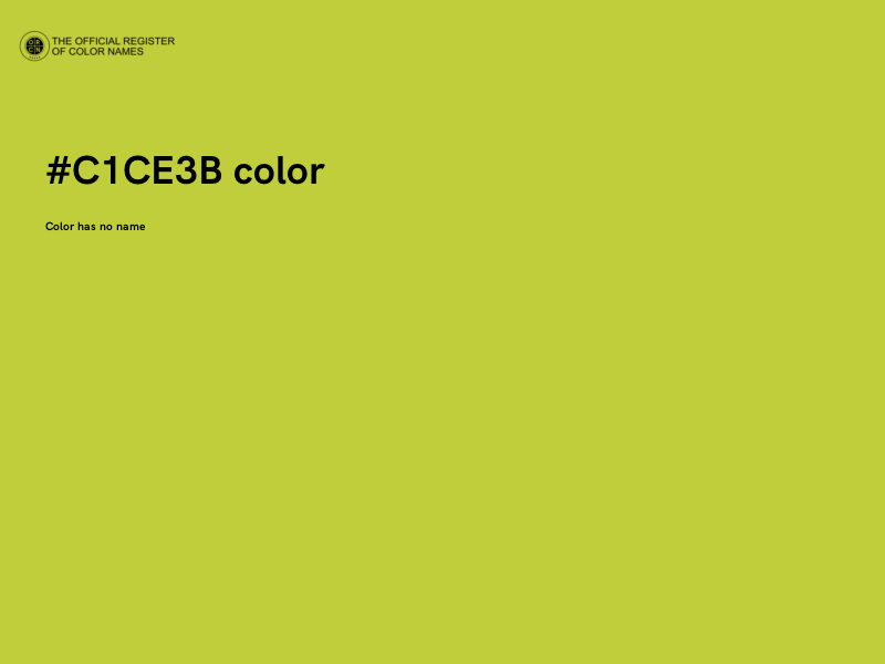 #C1CE3B color image