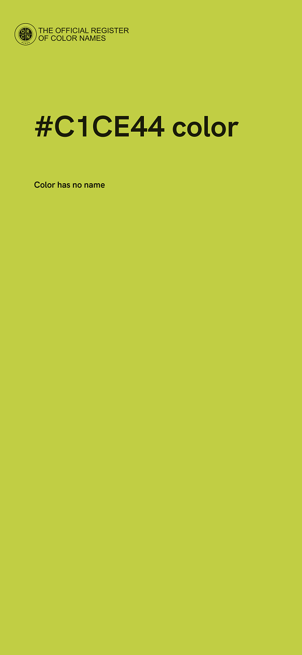 #C1CE44 color image