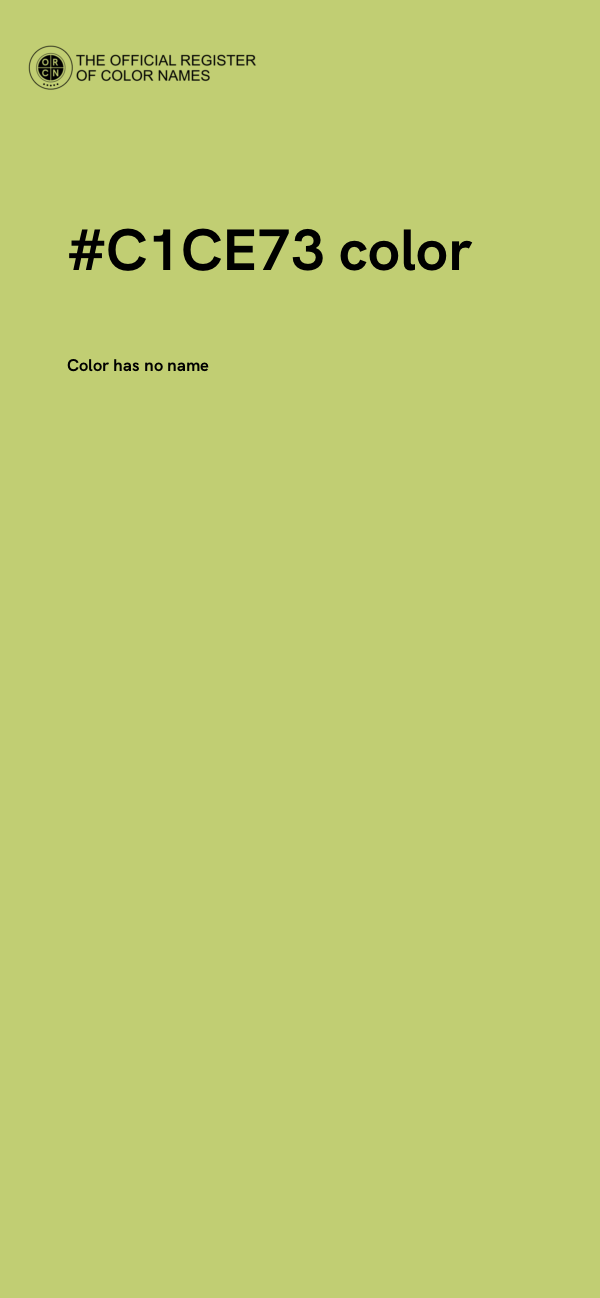 #C1CE73 color image