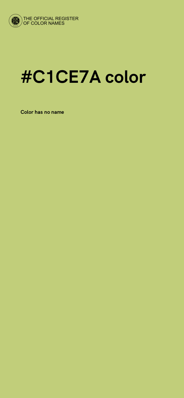 #C1CE7A color image