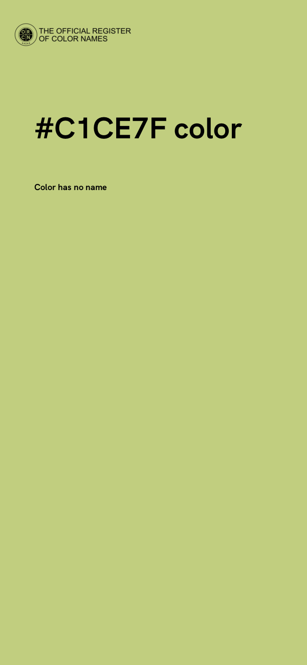 #C1CE7F color image