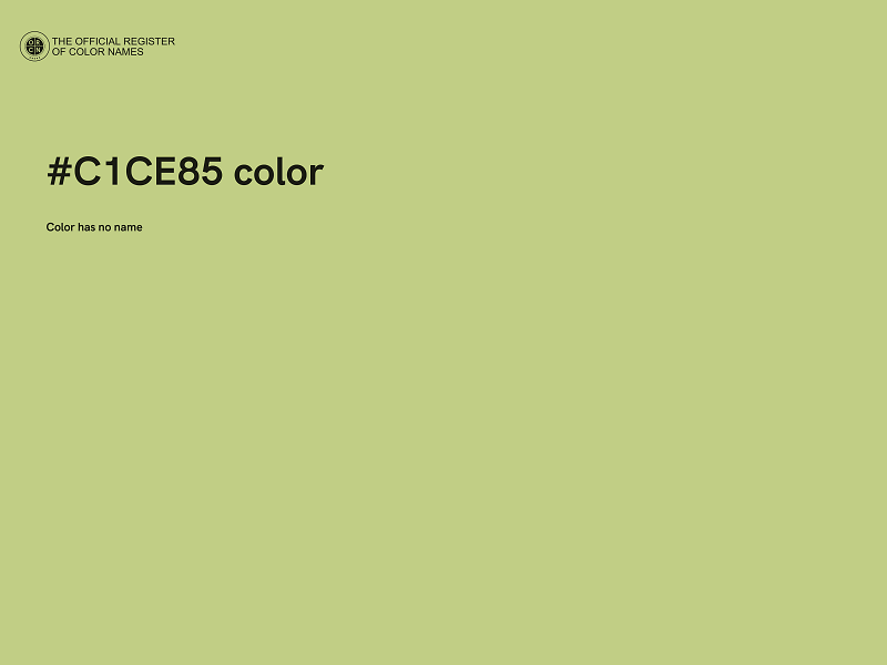 #C1CE85 color image