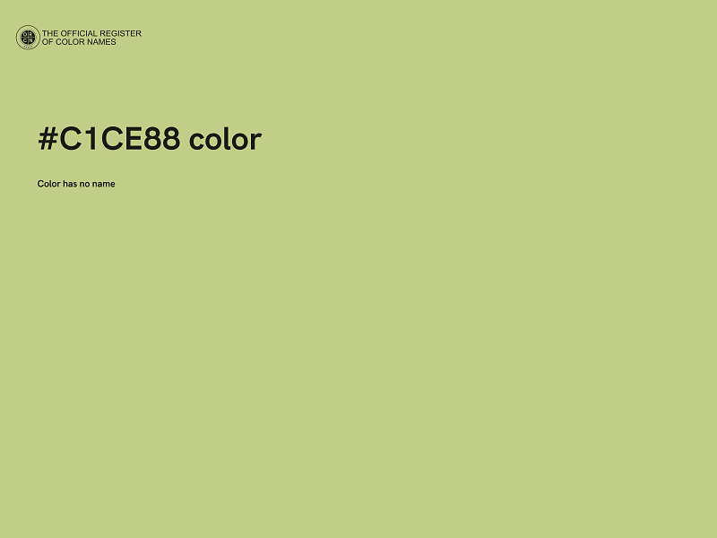 #C1CE88 color image