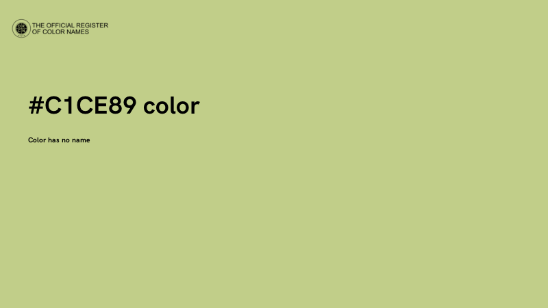 #C1CE89 color image