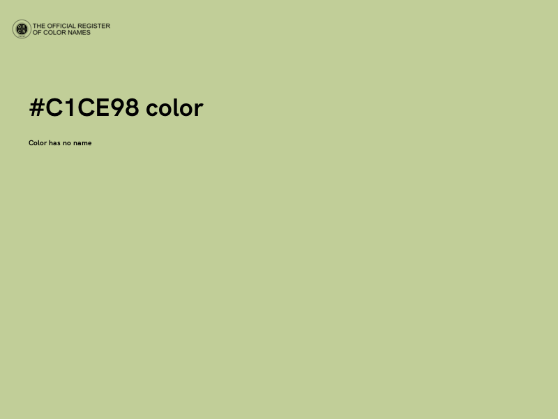 #C1CE98 color image