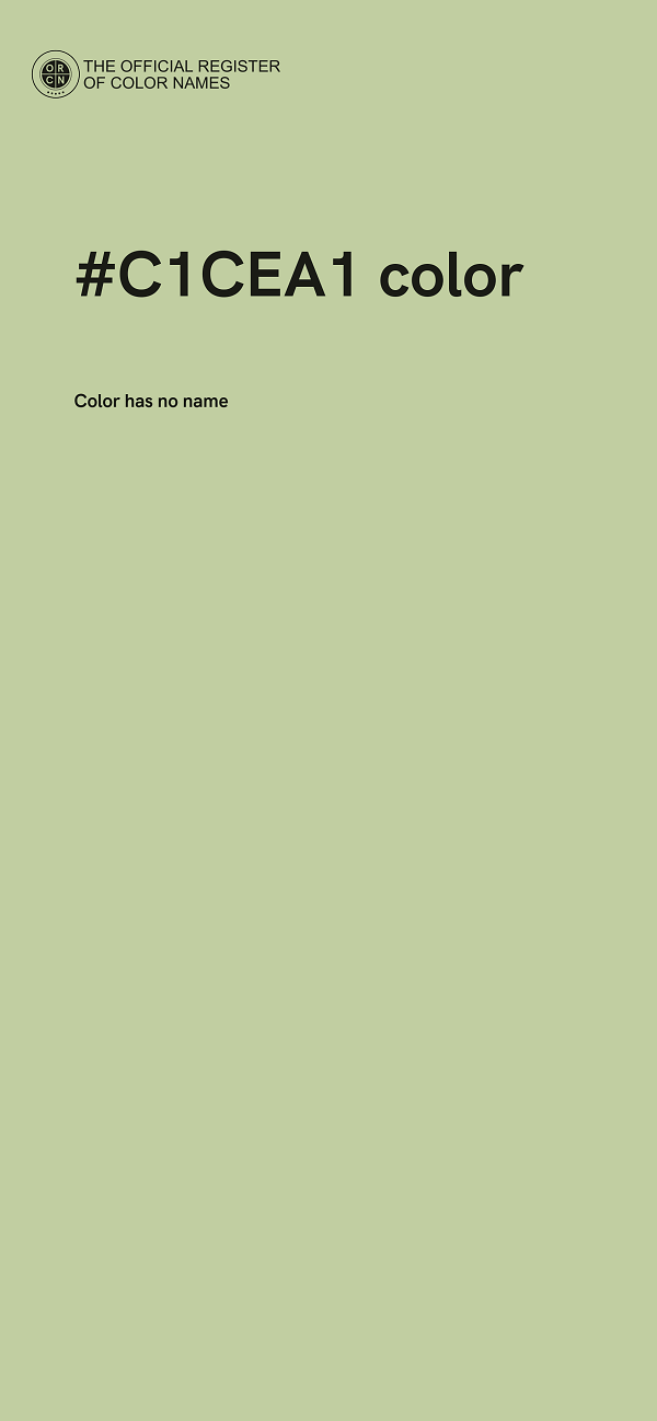 #C1CEA1 color image