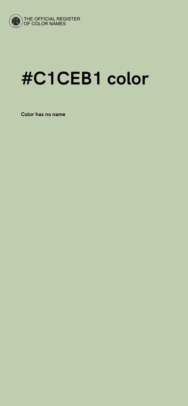 #C1CEB1 color image