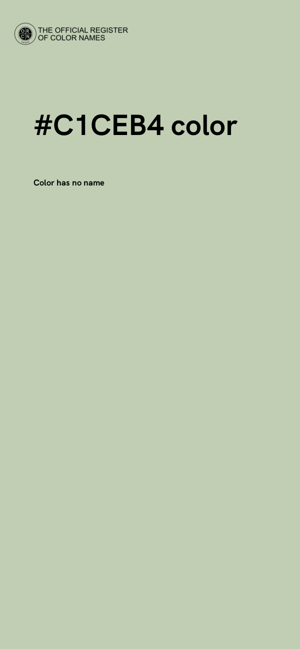#C1CEB4 color image