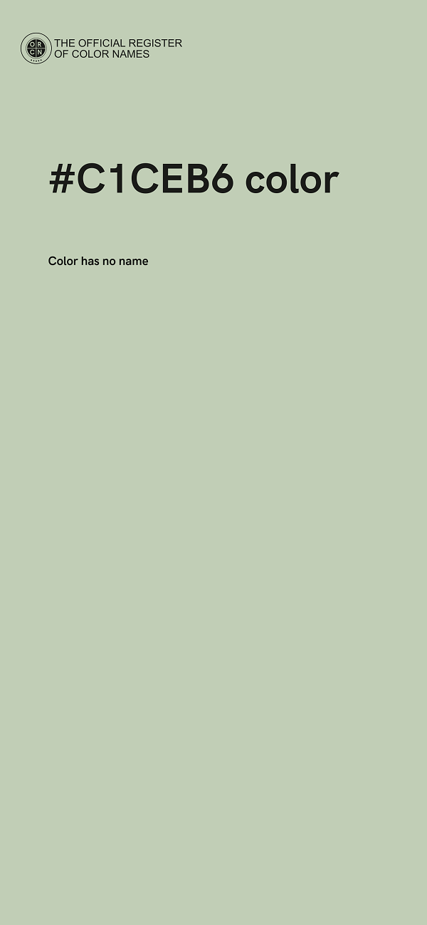 #C1CEB6 color image