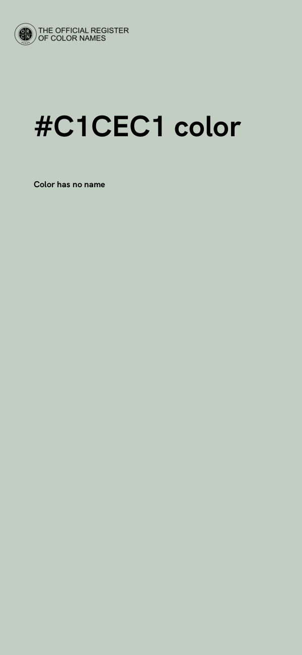 #C1CEC1 color image