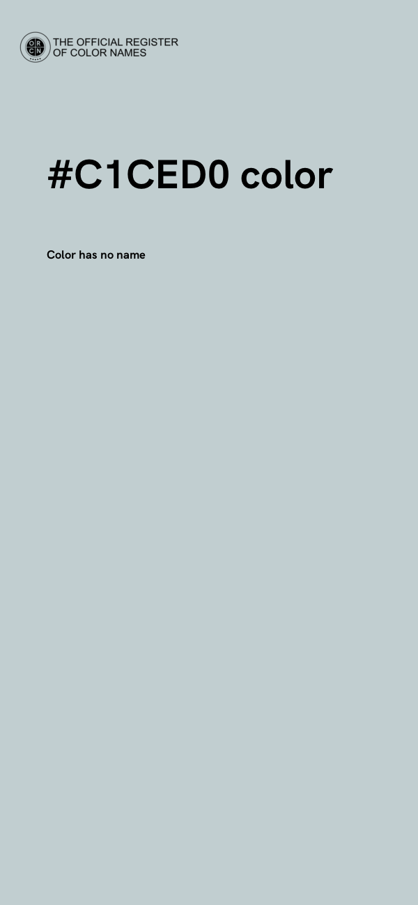 #C1CED0 color image