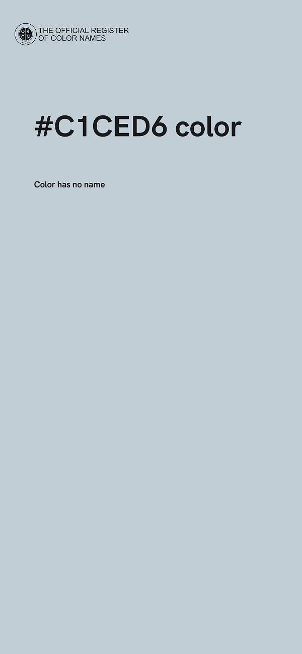 #C1CED6 color image