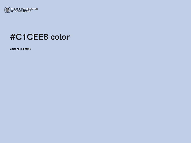 #C1CEE8 color image