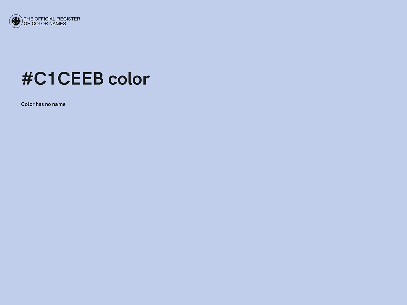 #C1CEEB color image