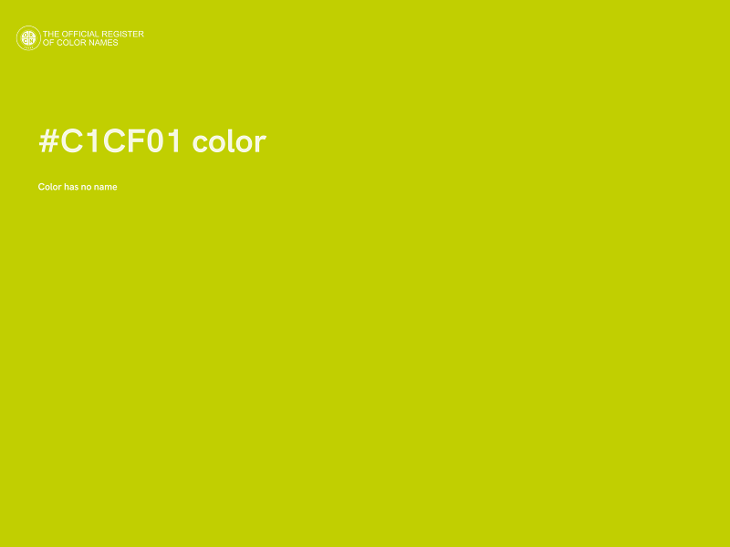 #C1CF01 color image