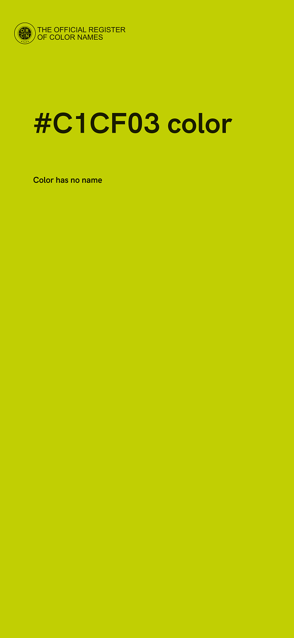 #C1CF03 color image