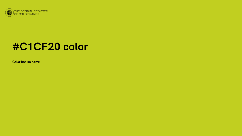 #C1CF20 color image
