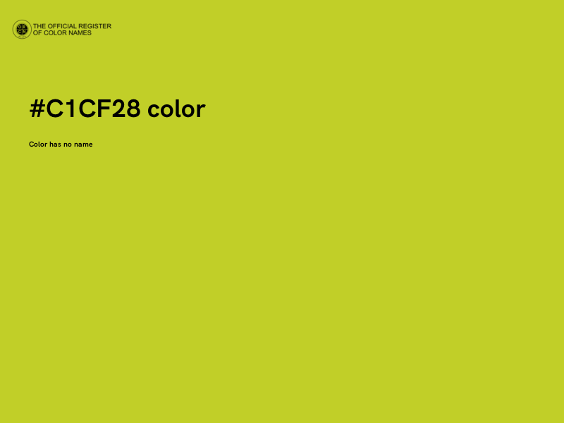 #C1CF28 color image