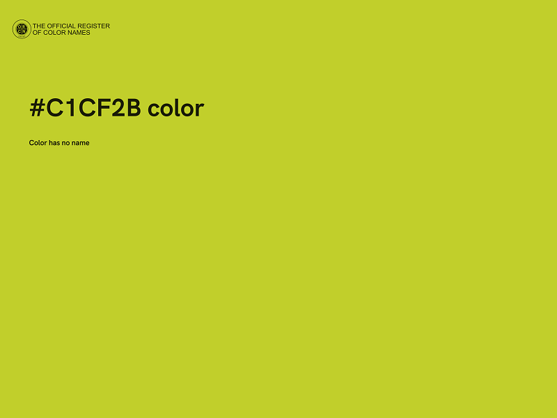 #C1CF2B color image