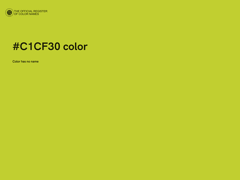 #C1CF30 color image