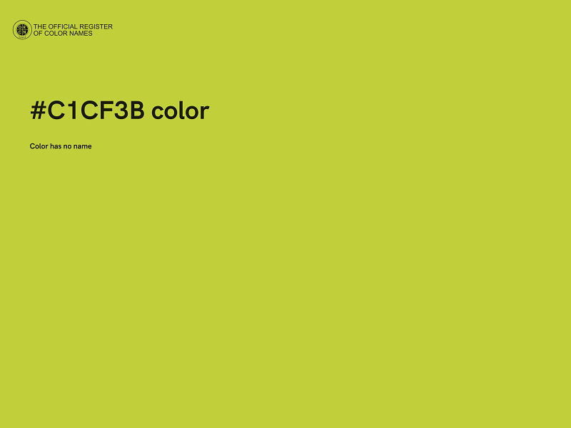 #C1CF3B color image