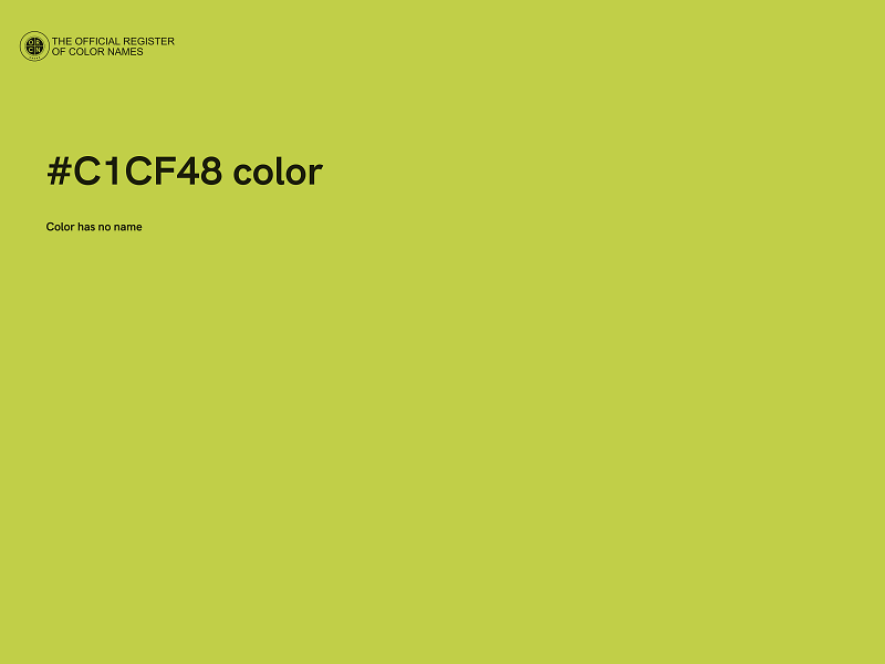 #C1CF48 color image