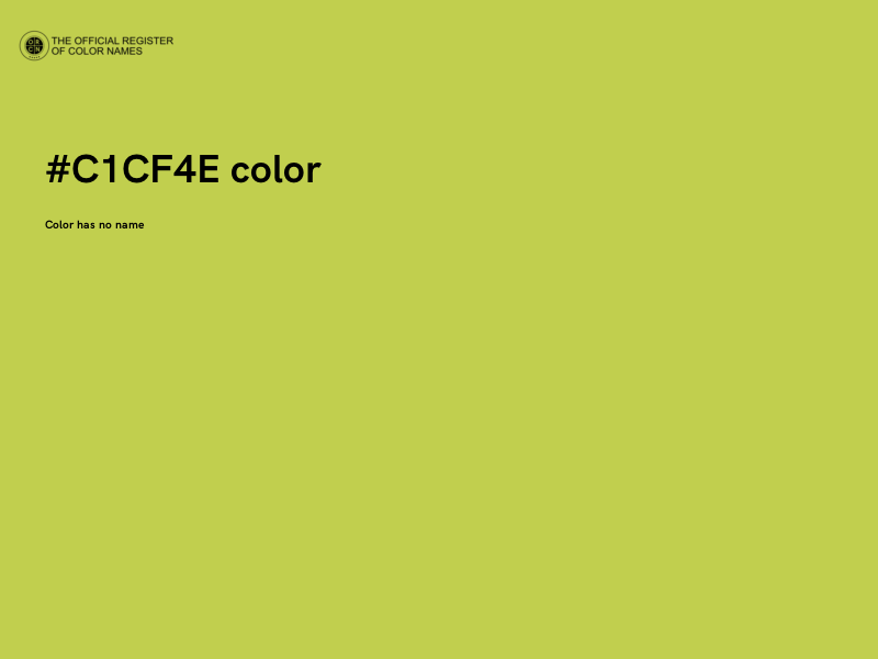#C1CF4E color image