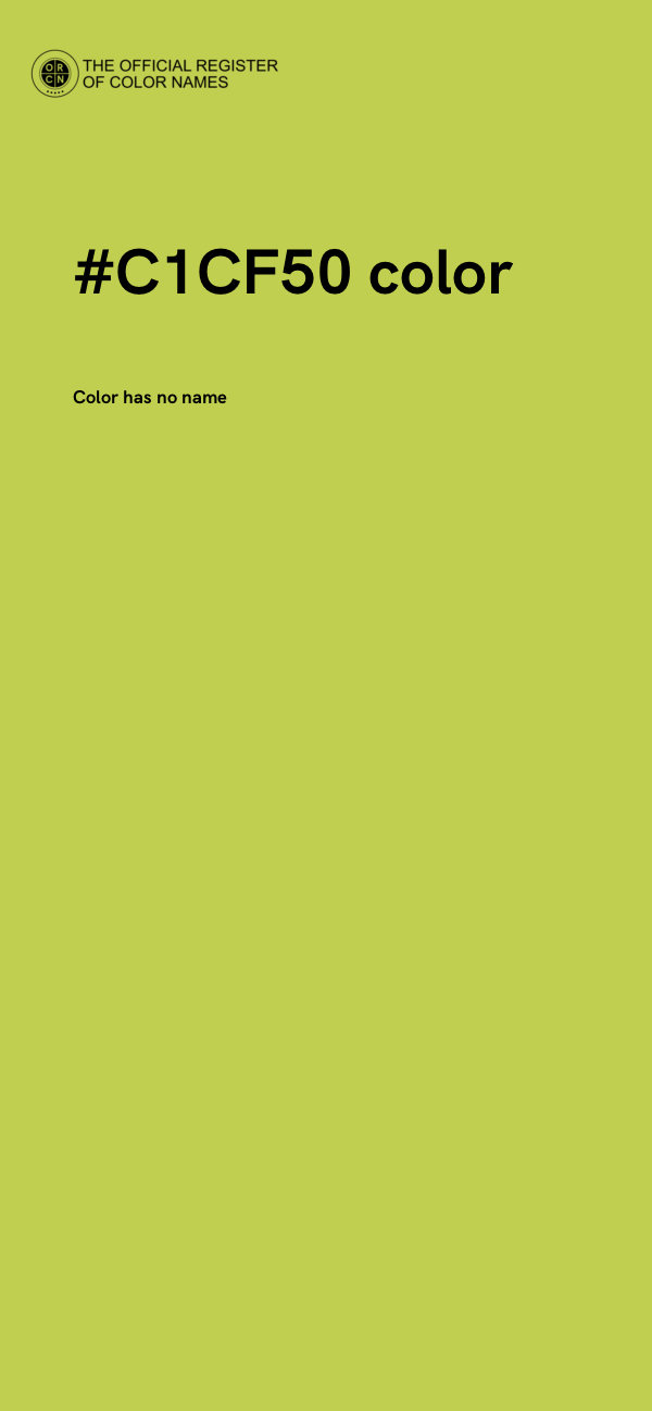 #C1CF50 color image