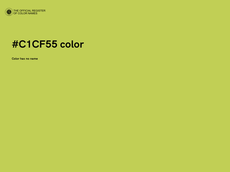 #C1CF55 color image